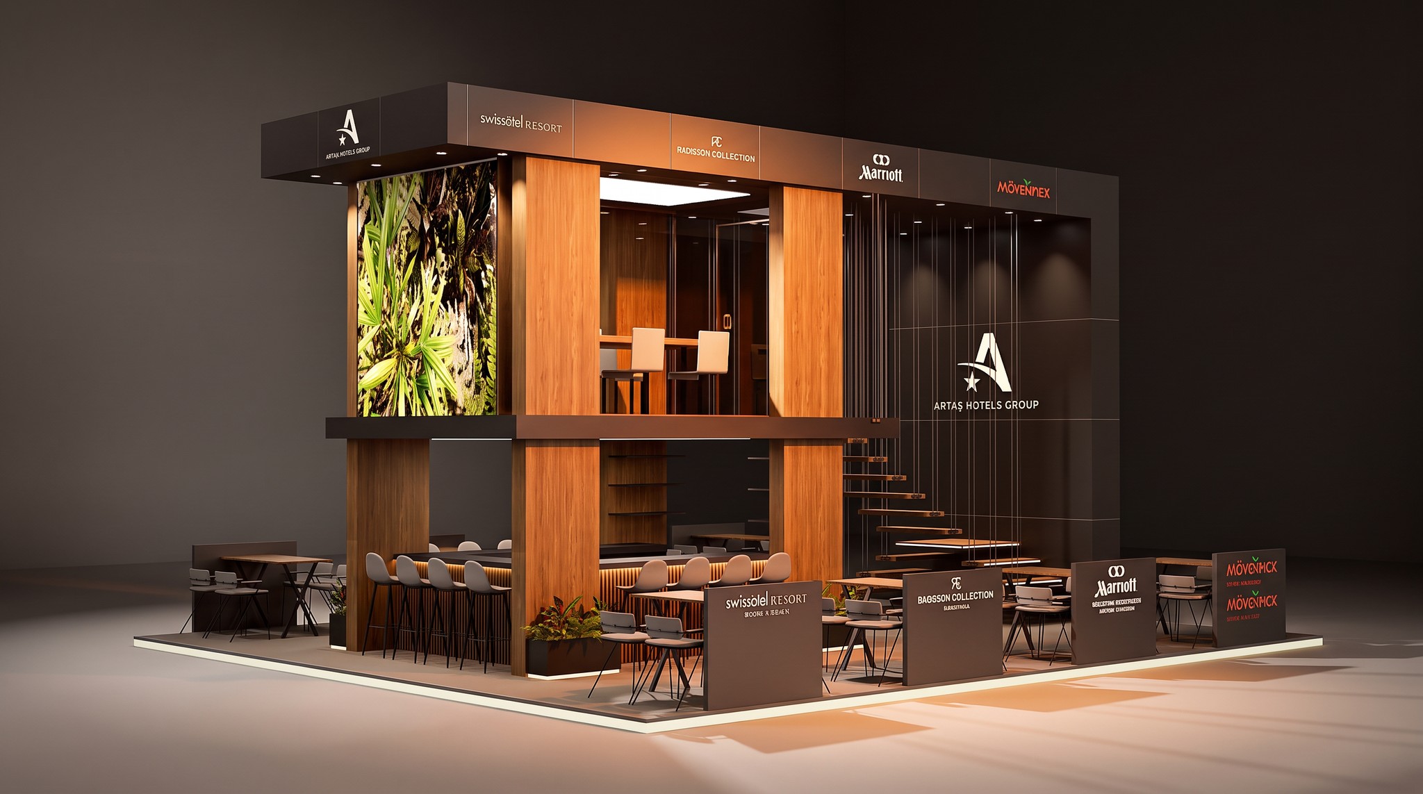 Artaş Hotels Group two-storey exhibition stand
