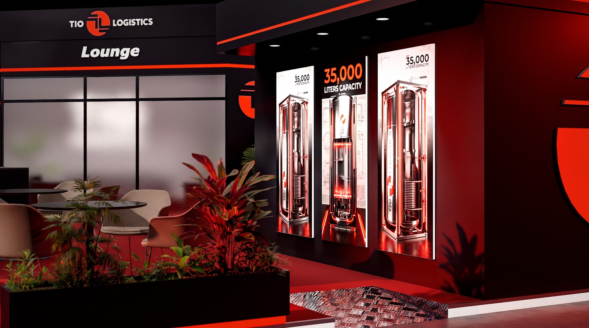 TIO Logistics exhibition product zone